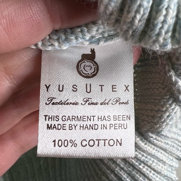 Martine and Juan Marled Knit Long Sleeve Henley Sweater Size 2 (M) - Picture 9 of 12